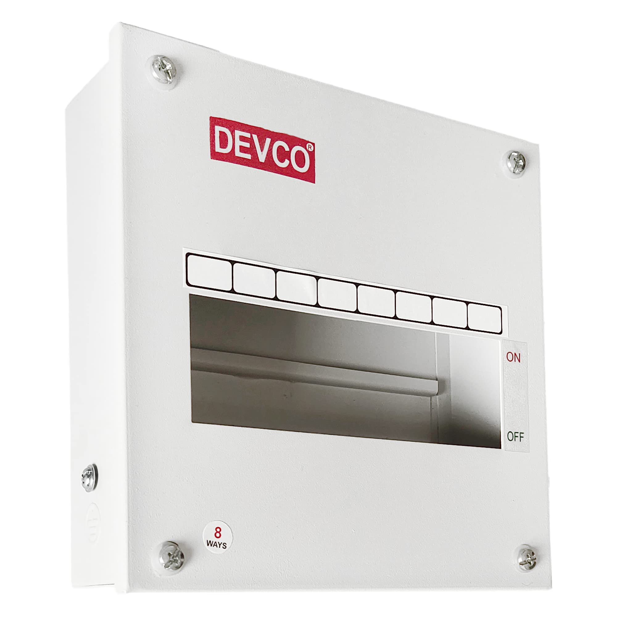 DEVCO 8 Way SPN MCB Box, Single Door MCB Distribution Board